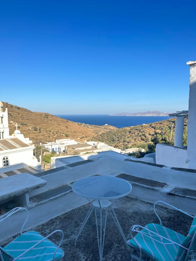 Cycladic House With Amazing View In Potamia Village Dio Choria Buitenkant foto